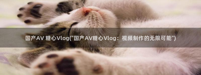 糖心vlog反差